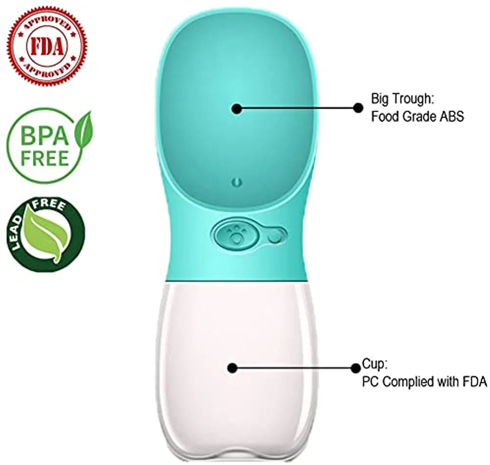 Portable Water Bottle for Pets (Multicolor)