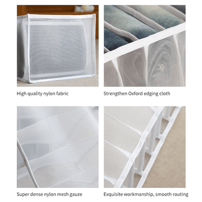 7 Compartment Transparent Clothes Storage Box