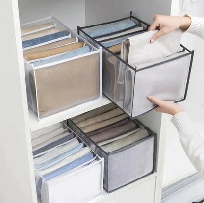 7 Compartment Transparent Clothes Storage Box