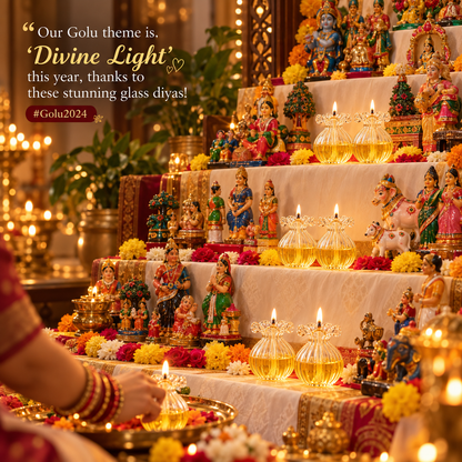 Premium Glass Modak Diya