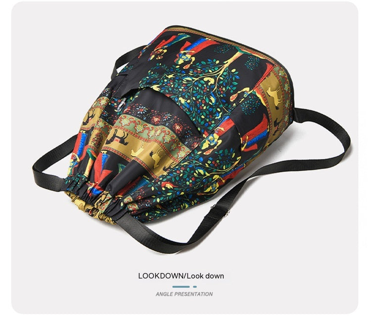 Drawstring Foldable Large Capacity Travel Sports Backpack