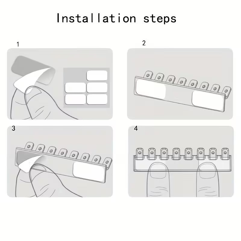 Wall Mount Acrylic Jewellery Organizer Hook