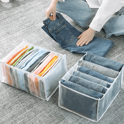 7 Compartment Transparent Clothes Storage Box