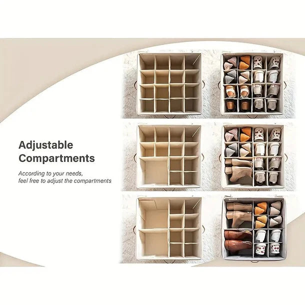 Luxury Clear Shoe Organizer Box – Stackable Dustproof Storage