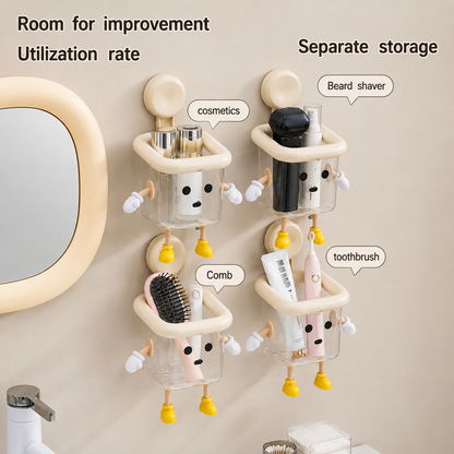 Smart Wall-Mounted Bathroom Organizer