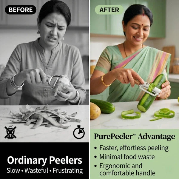 Stainless Peeler | High-Grade Durability | Clean, Precision Peeling + Bottle Opener