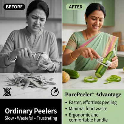 Stainless Peeler | High-Grade Durability | Clean, Precision Peeling + Bottle Opener