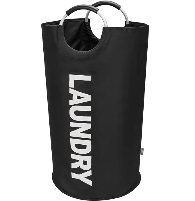 Foldable Laundry Basket with Aluminum Handles