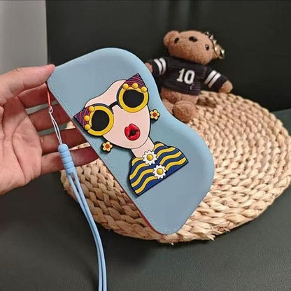 Cute Cartoon Girl Sunglasses Glasses Case