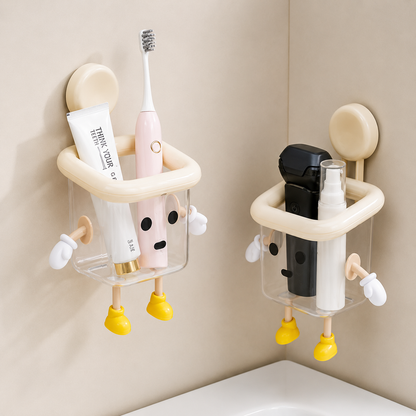 Smart Wall-Mounted Bathroom Organizer