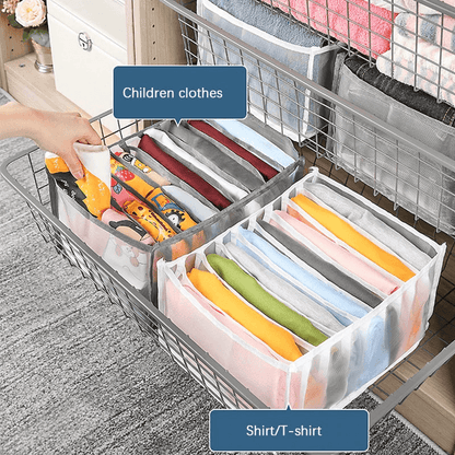7 Compartment Transparent Clothes Storage Box