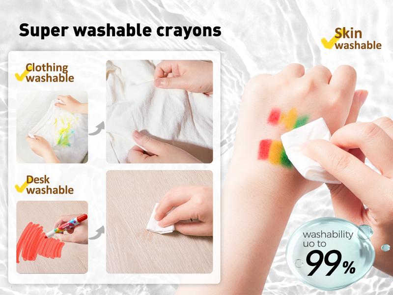 Ultra-Silky Twistable Gel Crayons | 12 color set