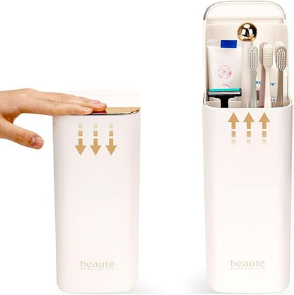 Automatic Lifting Makeup Brushes Organizer