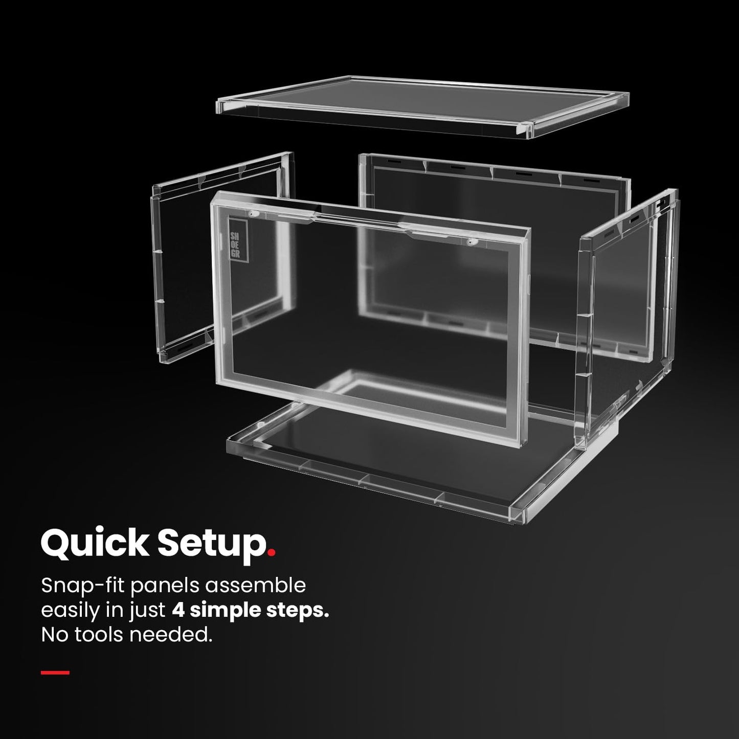 Transparent Sneaker Organiser