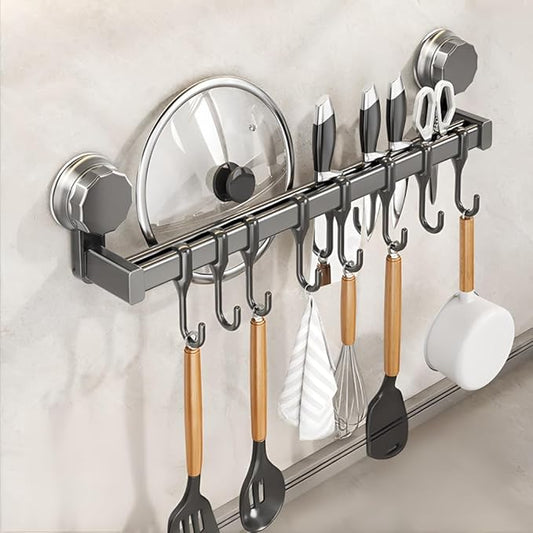 No Drill Kitchen Utensil Rack