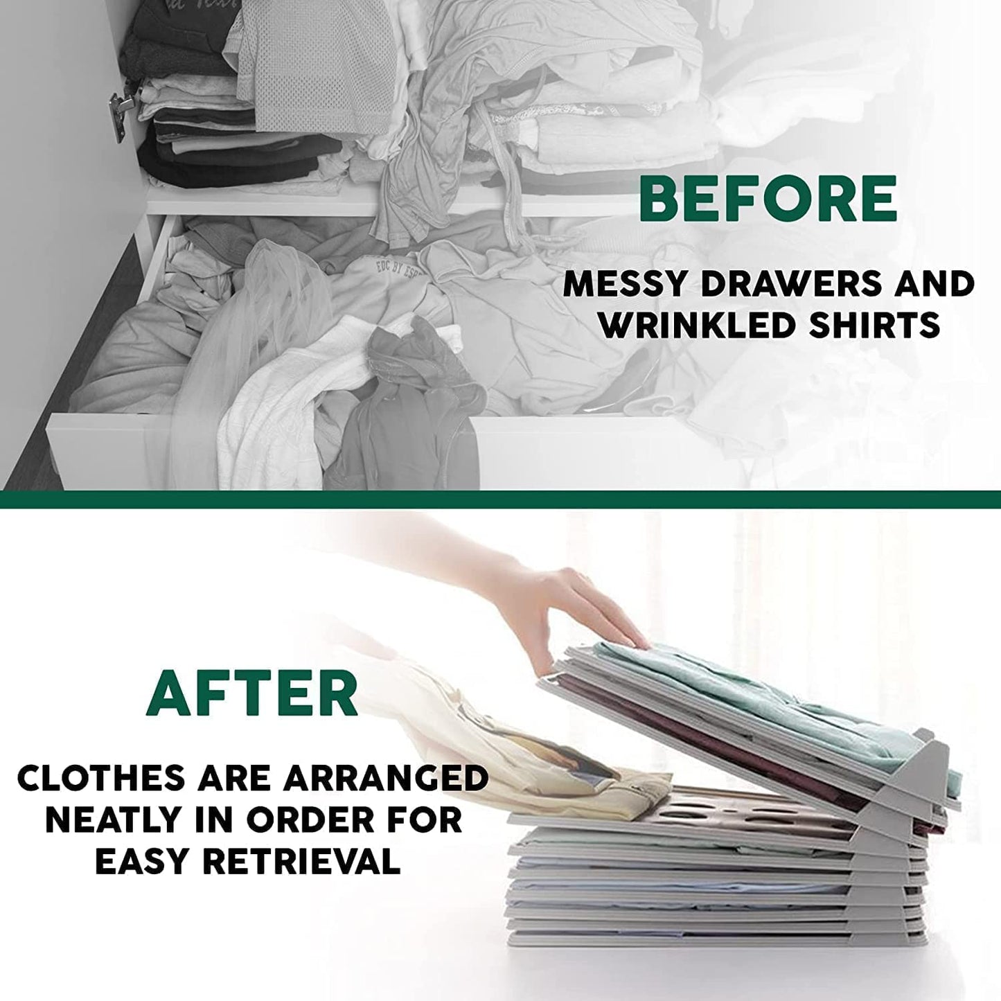 Stackable Clothes Organizer Trays
