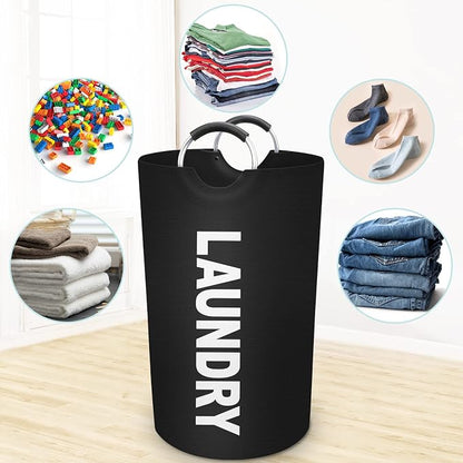 Foldable Laundry Basket with Aluminum Handles