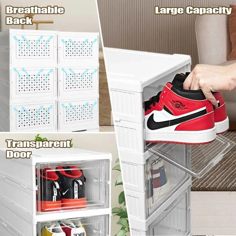 Multi-Layer Foldable Shoe Organizer – Adjustable Shoe Rack