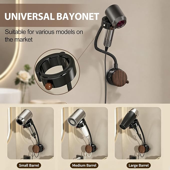Rotatable 360 Degree Hair Dryer Holder