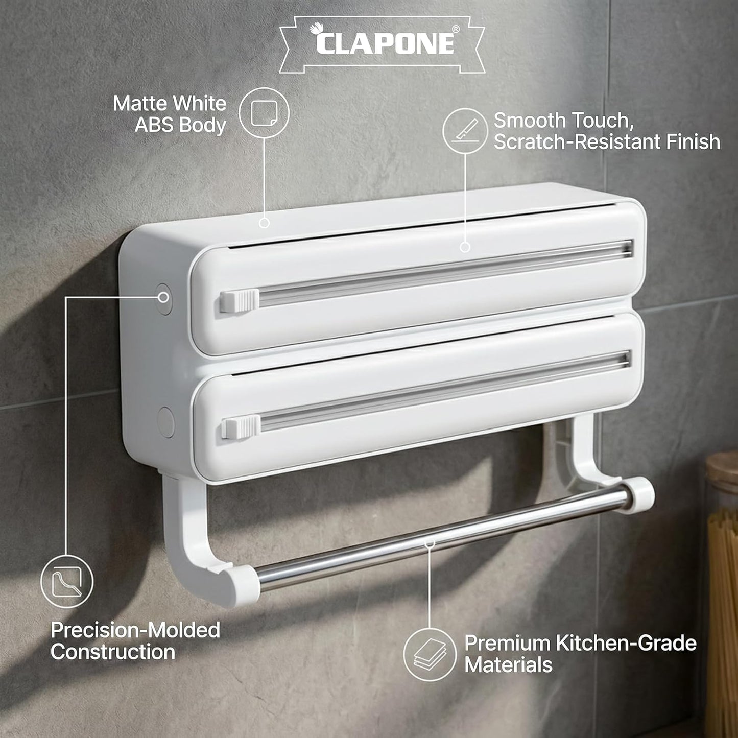 3-in-1 Wall Mounted Kitchen Organizer