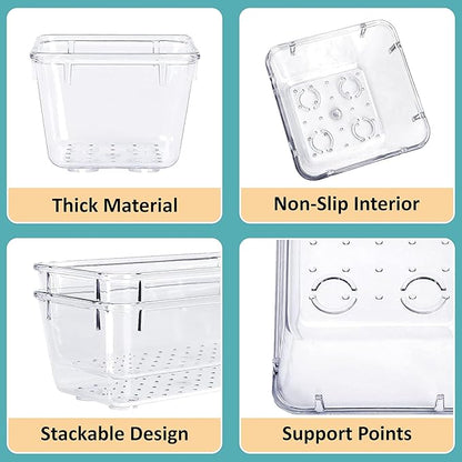 Clear Transparent Drawer Storage Organizer Tray