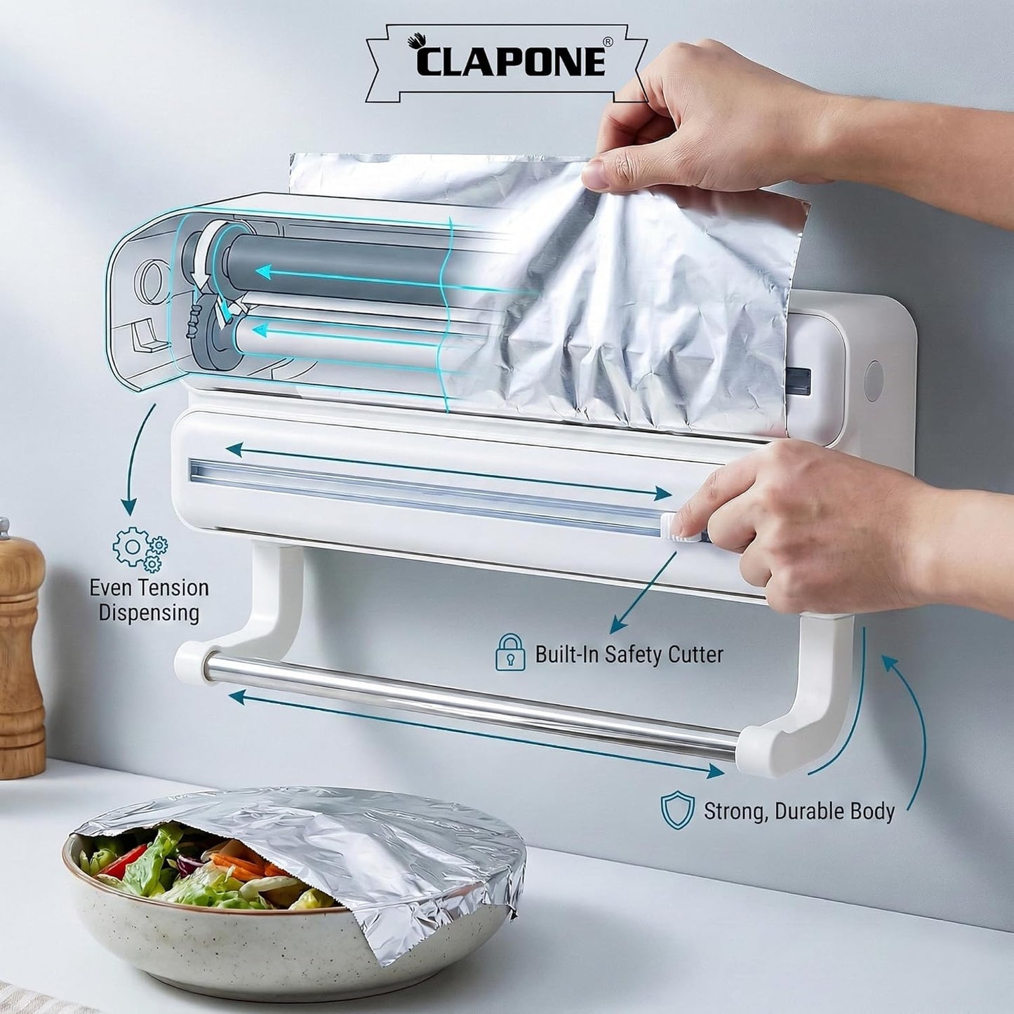 3-in-1 Wall Mounted Kitchen Organizer