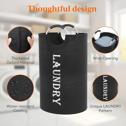Foldable Laundry Basket with Aluminum Handles