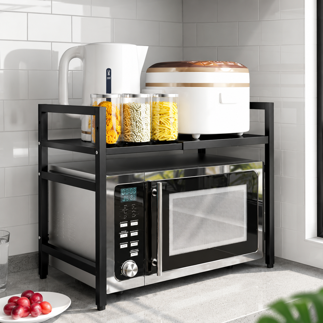 Extendable Microwave Oven Rack