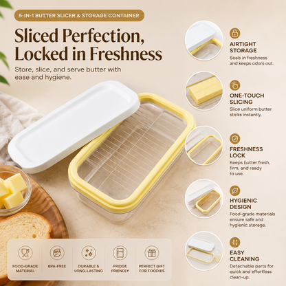 Airtight Butter Slicer & Storage Container