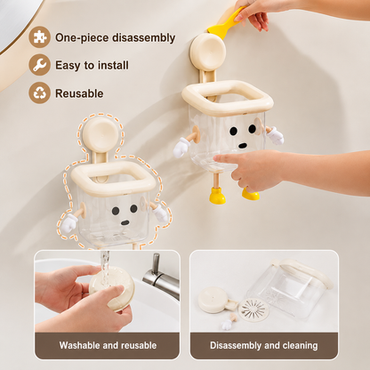 Smart Wall-Mounted Bathroom Organizer