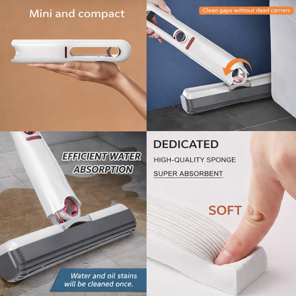 Portable Mini Mop for Kitchen with Sponge