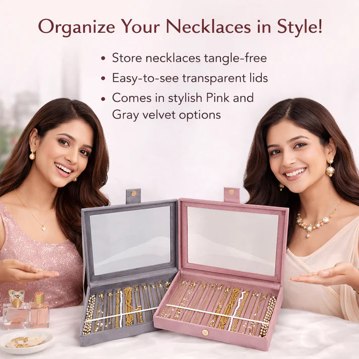 Premium Chain & Necklace Organizer Box