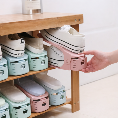 Foldable Adjustable Shoe Organizer