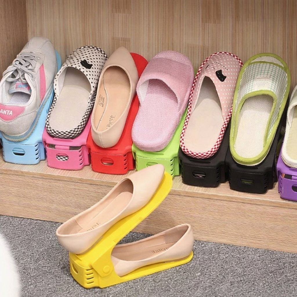 Foldable Adjustable Shoe Organizer