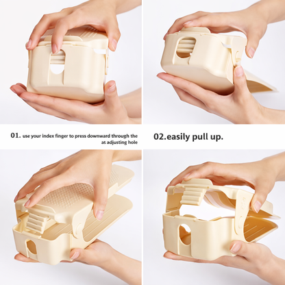 Foldable Adjustable Shoe Organizer