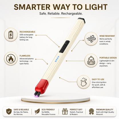 Rechargeable Electric Flameless Windproof Lighter.