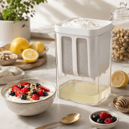 Greek Yogurt Strainer Container for Thick Homemade Yogurt