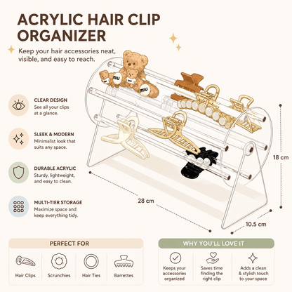 Acrylic Hair Claw Holder