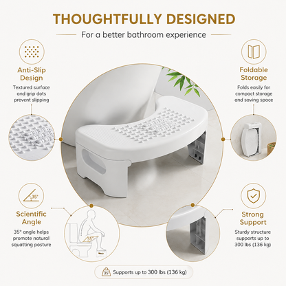 Smart Toilet Foot Rest Stool – Natural Squatting Support