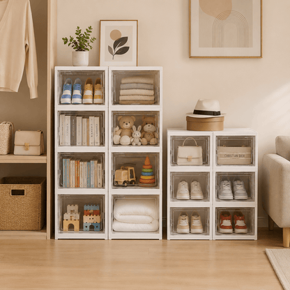 Multi-Layer Foldable Shoe Organizer – Adjustable Shoe Rack