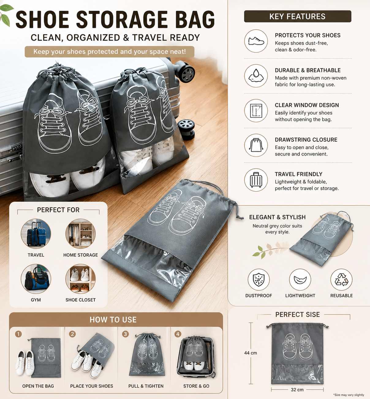 Travel Shoe Bags