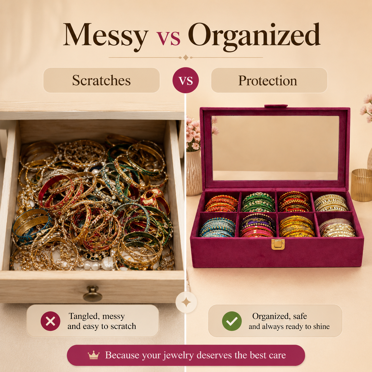 Premium Luxury Bangle Organizer