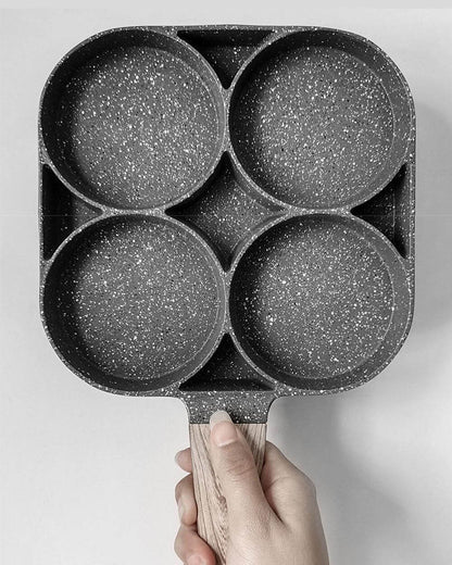 4 Hole Stone Non-stick Egg Ham Pot