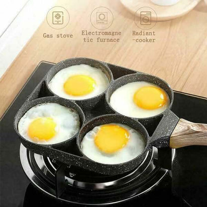 4 Hole Stone Non-stick Egg Ham Pot