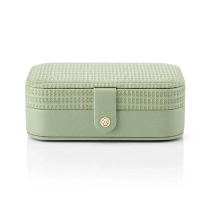 Portable Leather Mini Travel Jewelry Case