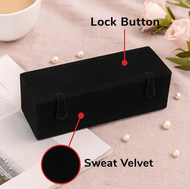 Luxury Velvet Folding Jhumka & Earring Organizer – 12 Pair Slot Gift Box