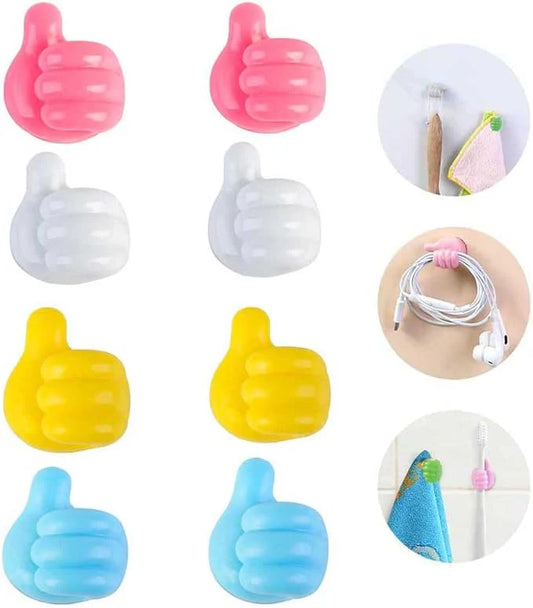 Silicone self adhesive thumb hooks