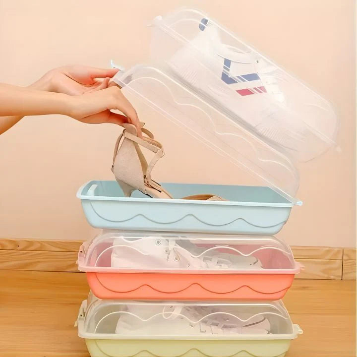 Transparent Stackable Shoe Storage Box
