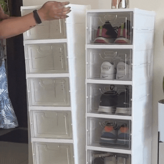 Multi-Layer Foldable Shoe Organizer – Adjustable Shoe Rack