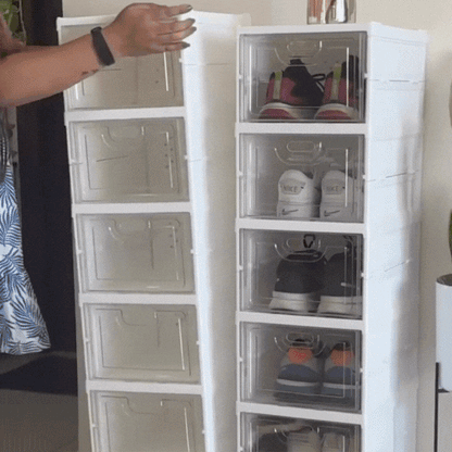 Multi-Layer Foldable Shoe Organizer – Adjustable Shoe Rack